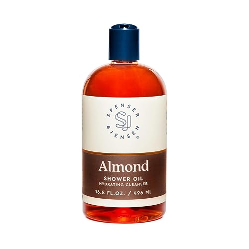 Spenser & Jensen Hydrating Almond Shower Oil - Body Wash for All Skin Types - Almond Oil Shower Gel for Women and Men - Rich in Vitamin E Oil Beauty & Personal Care Spenser & Jensen