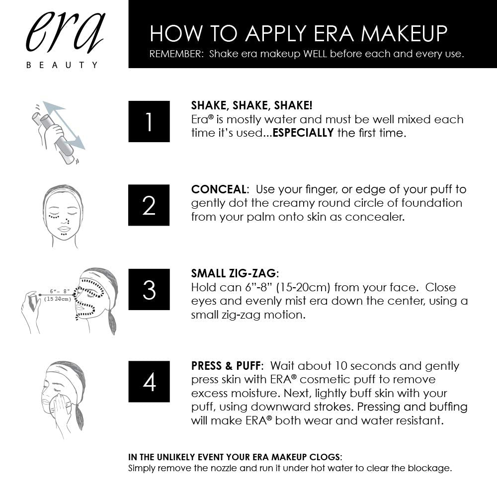 ERA Rayz spray on bronzer (1 In The Sun, 1.5 oz) - airbrush makeup, everyday, buildable, professional aerobrush cosmetics by Era Beauty Beauty & Personal Care ERA Beauty
