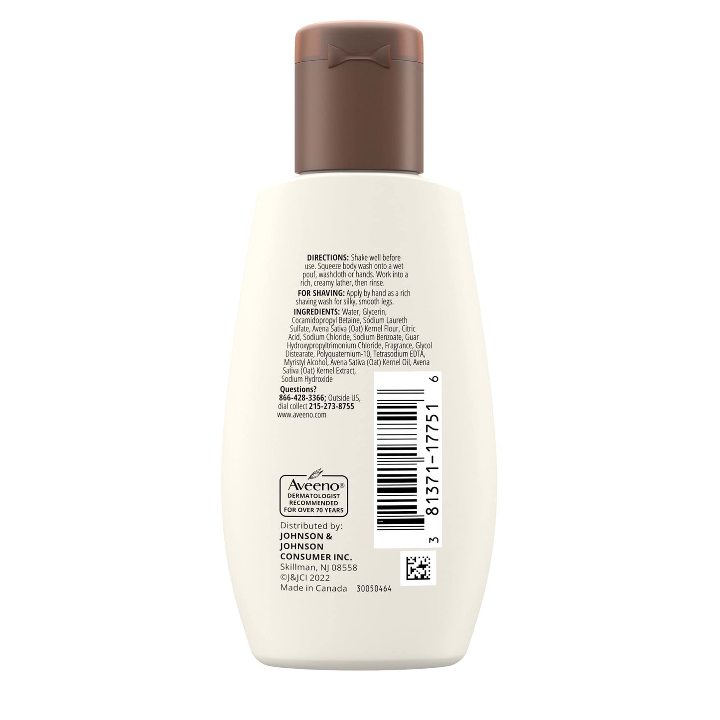 Aveeno Daily Moisturizing Body Wash, Travel Size, 2 Fluid Ounce (Pack of 6) Beauty & Personal Care Aveeno