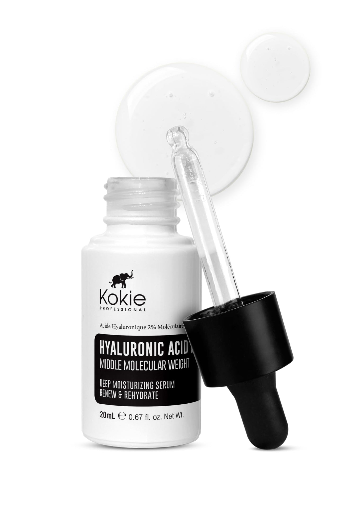 Kokie Hyaluronic Acid 2% Middle Molecular Weight Serum Beauty & Personal Care Kokie