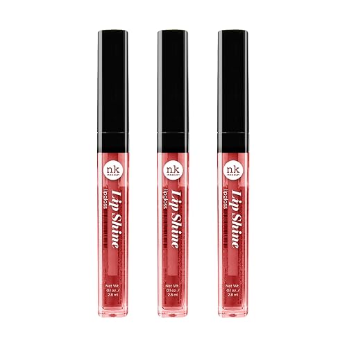 NICKA K NEW YORK Lipshine, Cosmetics, vibrant colors, bright colors, shining lips, lip shine, long lasting (AMZ271) Beauty & Personal Care NICKA K NEW YORK