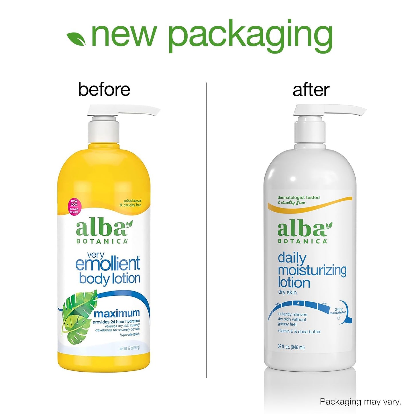 Alba Botanica Very Emollient Body Lotion, Maximum, 32 oz. (Packaging May Vary) Beauty & Personal Care Alba Botanica