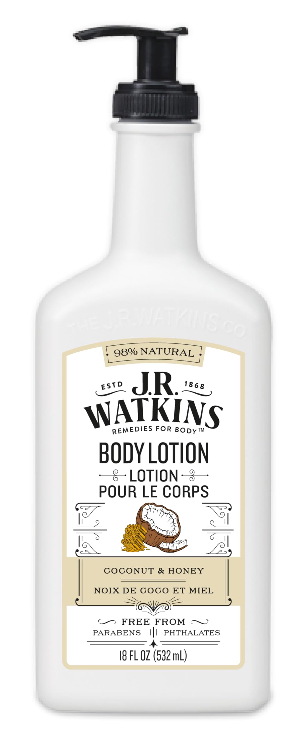 J.R. Watkins Coconut Milk and Honey Daily Moisturizing Lotion, 18 Ounces Beauty & Personal Care J.R. Watkins
