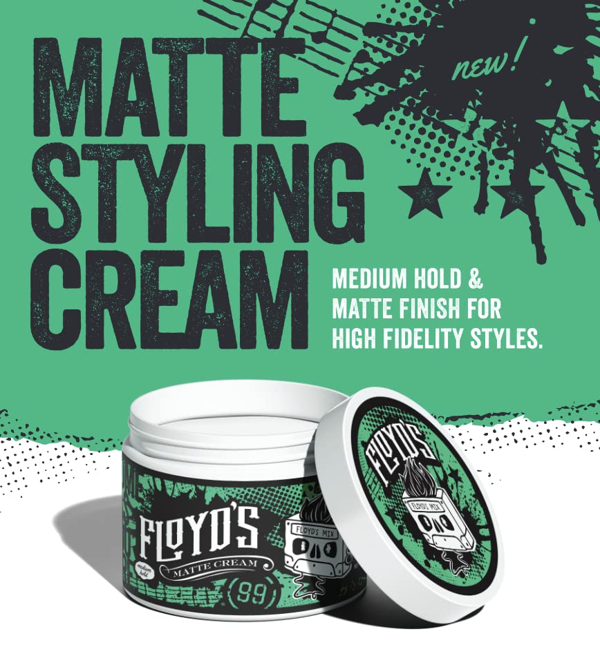 Floyd's Matte Styling Cream Powered by Suavecito - Medium Hold - Matte Finish - 4 oz Beauty & Personal Care Floyd's 99