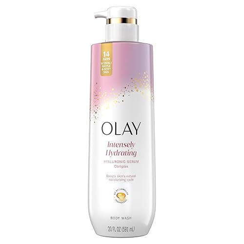 Olay Body Wash for Women, Intensely Hydrating, Hyaluronic Acid Serum Complex, Renews Moisture, Free of Parabens & Phthalates, Vitamin B3 Lameller Beauty & Personal Care Olay
