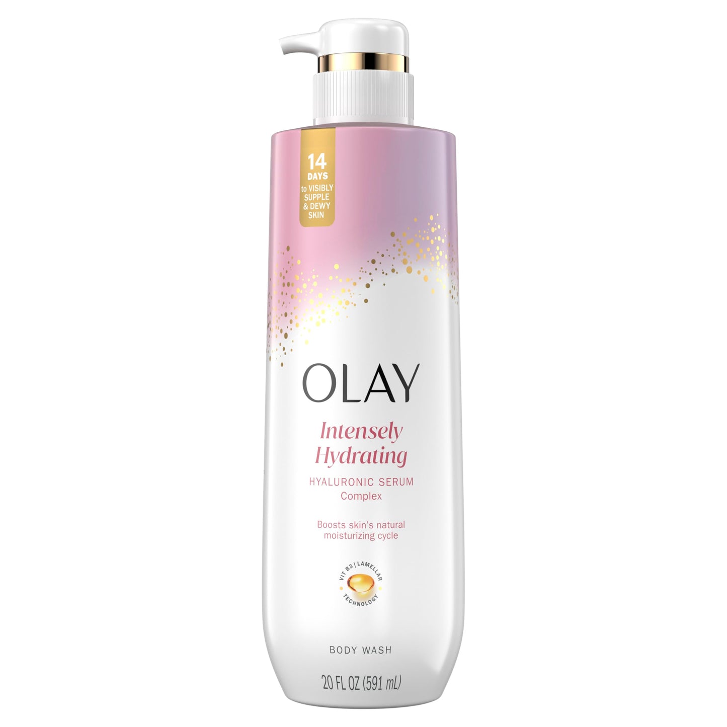 Olay Body Wash for Women, Intensely Hydrating, Hyaluronic Acid Serum Complex, Renews Moisture, Free of Parabens & Phthalates, Vitamin B3 Lameller Beauty & Personal Care Olay