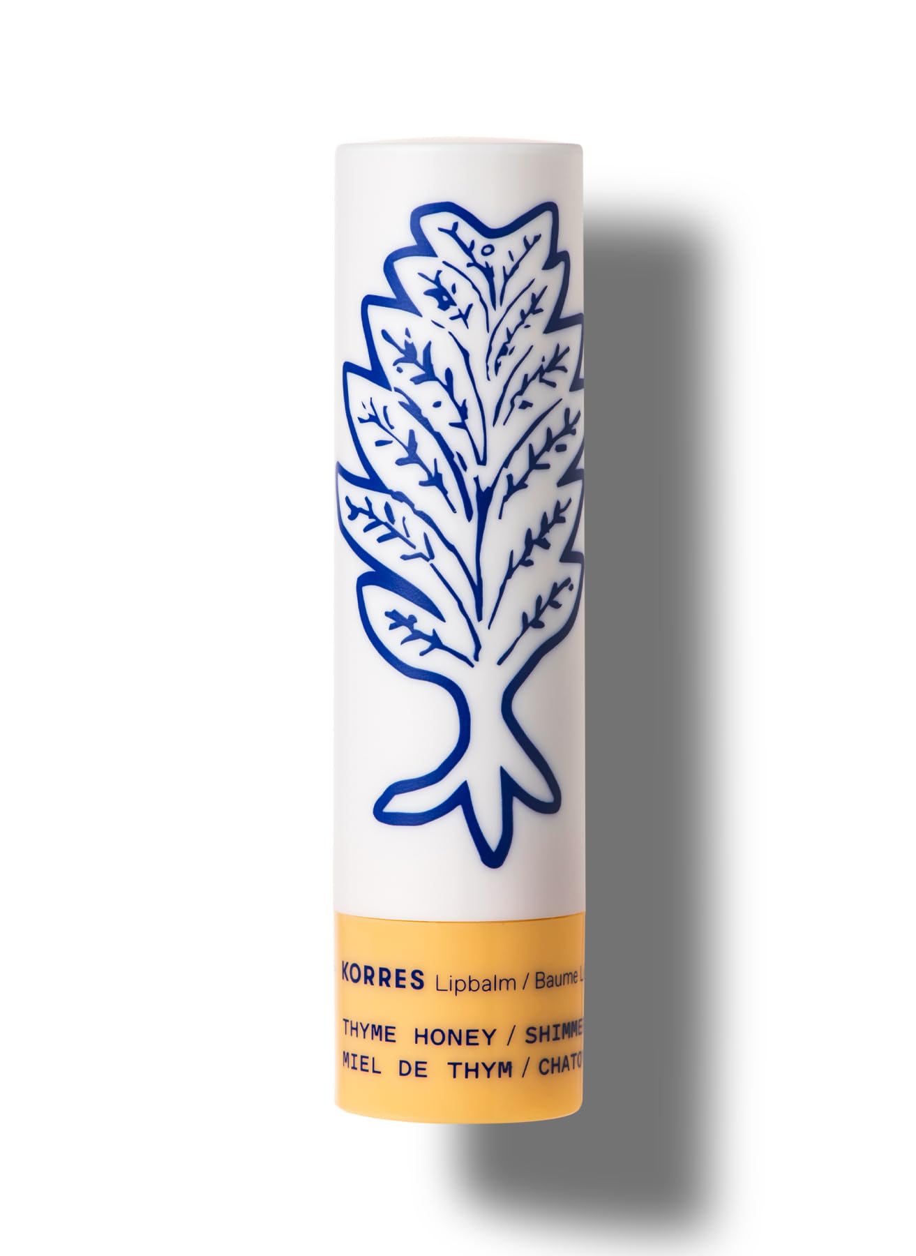 KORRES Lip Butter Stick Thyme Honey Shimmer, Hydrating Lip Balm with Greek Hypericum Balsam Oil, Moisturizing & Subtle Tint for Soft Lips, Lip Care Beauty and Personal Care KORRES