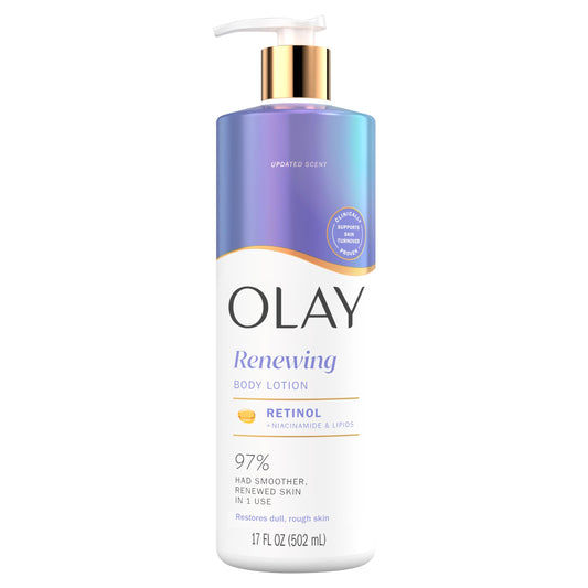 Olay Body Lotion for Women, Smoothing with Retinol Serum, Visibly Smoother Skin, 24hr Moisture & Hydration, Fast Absorbing Formula, Vitamin B3 Beauty & Personal Care Olay