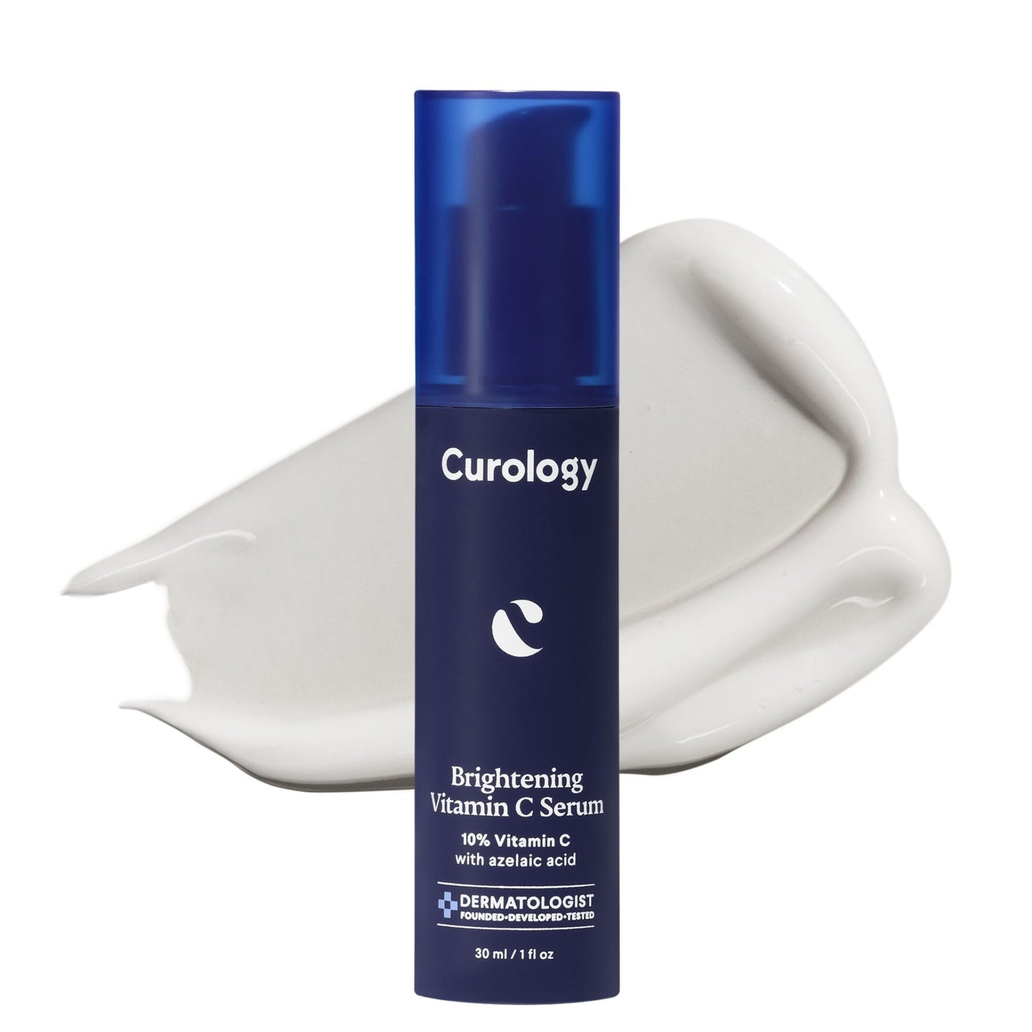 Curology Brightening Vitamin C Serum, Visibly Evens Skin Tone, Smooths Texture, and Calms Redness, Milky Texture, 1 fl oz Beauty & Personal Care Curology
