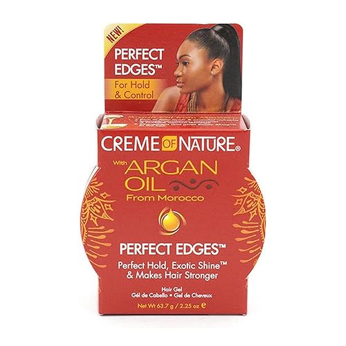 Creme Of Nature Argan Oil Perfect Edges Control 2.25 Ounce Jar (66ml) (2 Pack) Beauty & Personal Care Creme of Nature