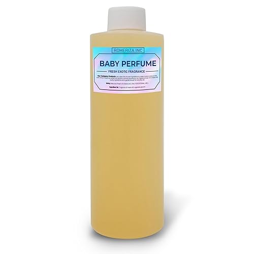 ROMERIZA INC. 4 Fl Oz Baby Perfume Fragrance Body Oil - Luxury Unisex Baby Oil Perfume with Long Lasting Baby Powder Scent, Uncut Perfume Oil, Scented Beauty & Personal Care ROMERIZA INC.