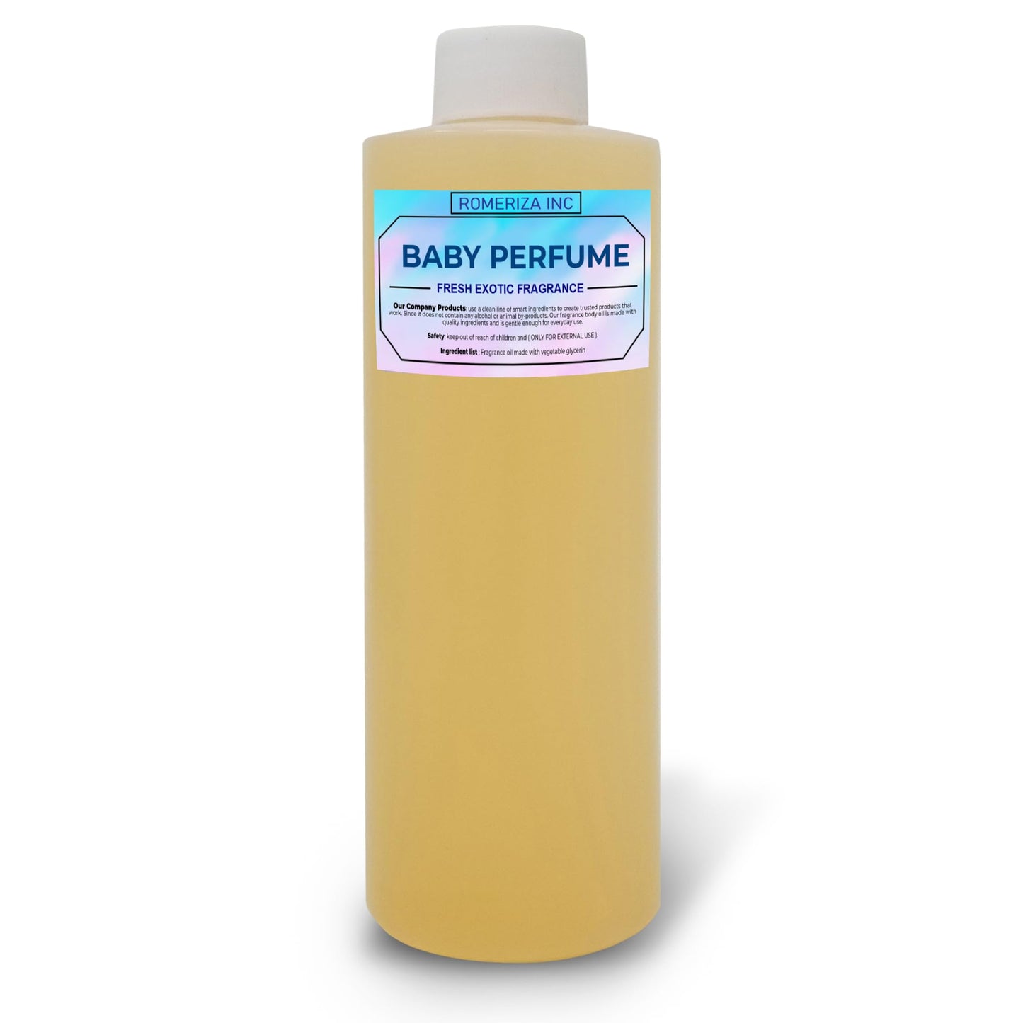ROMERIZA INC. 4 Fl Oz Baby Perfume Fragrance Body Oil - Luxury Unisex Baby Oil Perfume with Long Lasting Baby Powder Scent, Uncut Perfume Oil, Scented Beauty & Personal Care ROMERIZA INC.