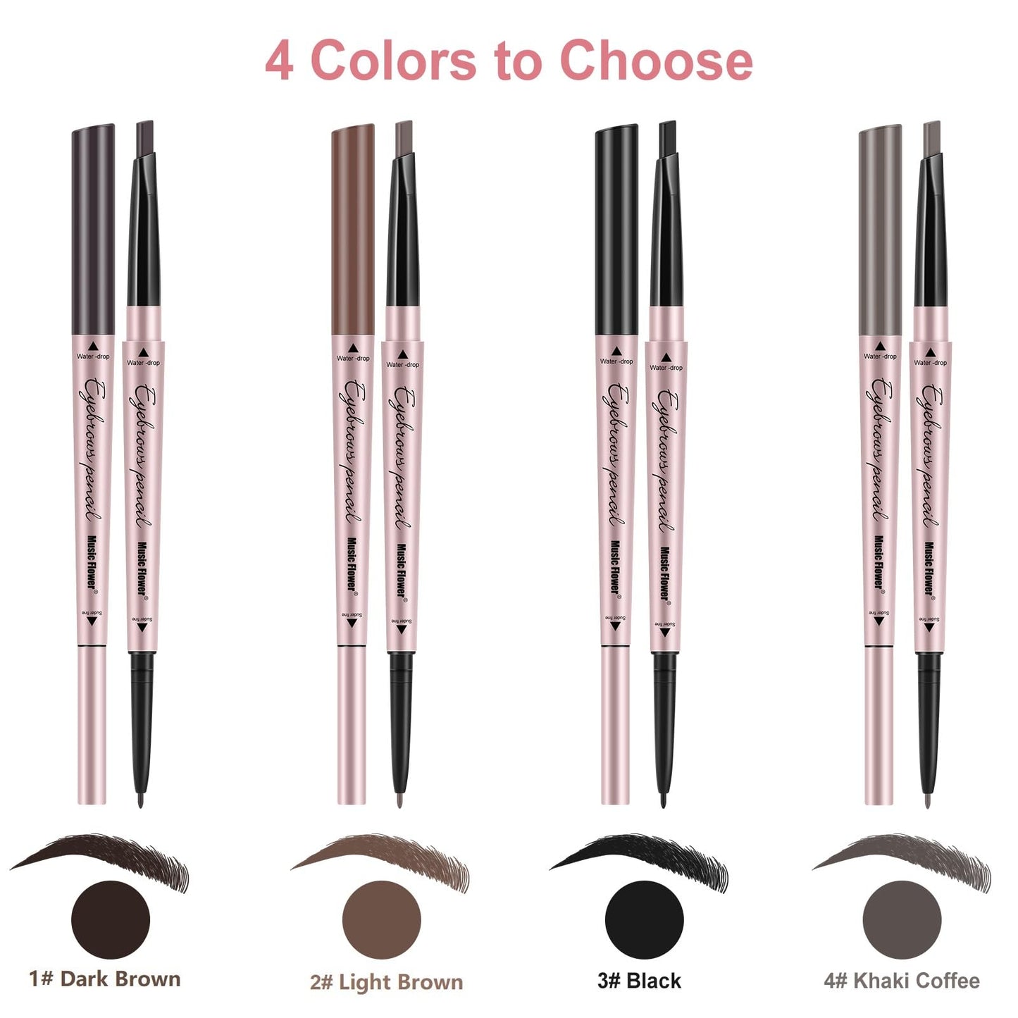 TurritopsisD 1-Pack Eyebrow Pencil & Brow Razor with Comb kit, Dual-ends Easy to Color Waterproof Long-lasting Makeup Natural Eye Brows Looking (Khaki Beauty & Personal Care TurritopsisD