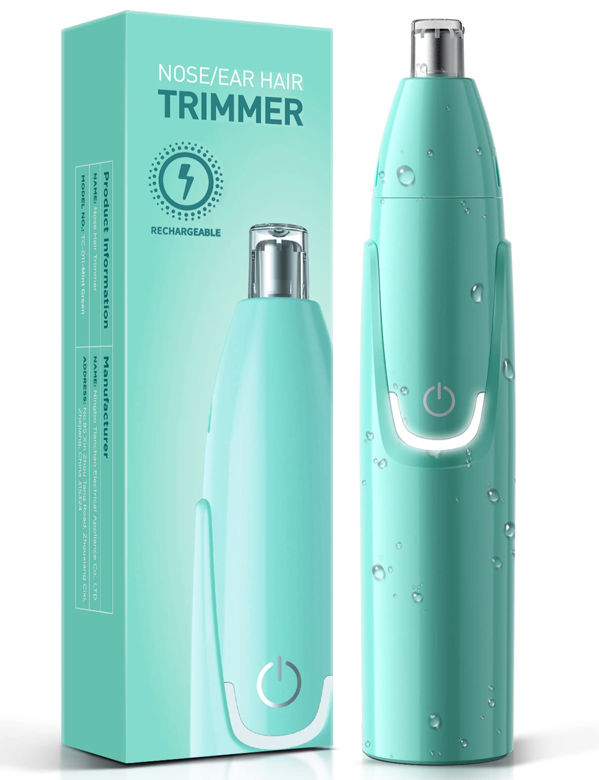 ZORAMI Rechargeable Ear and Nose Hair Trimmer - 2026 Professional Painless Eyebrow & Facial Hair Trimmer for Men Women, Powerful Motor and Dual-Edge Beauty and Personal Care ZORAMI