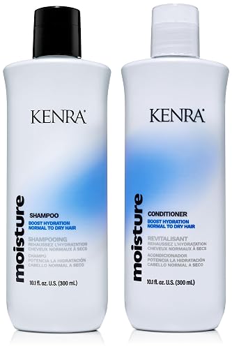 Kenra Professional Moisture Shampoo & Conditioner Set | Boost Hydration | Improve Manageability and Shine | Nourish Dry Hair | Color Safe | Efforless Beauty & Personal Care Kenra