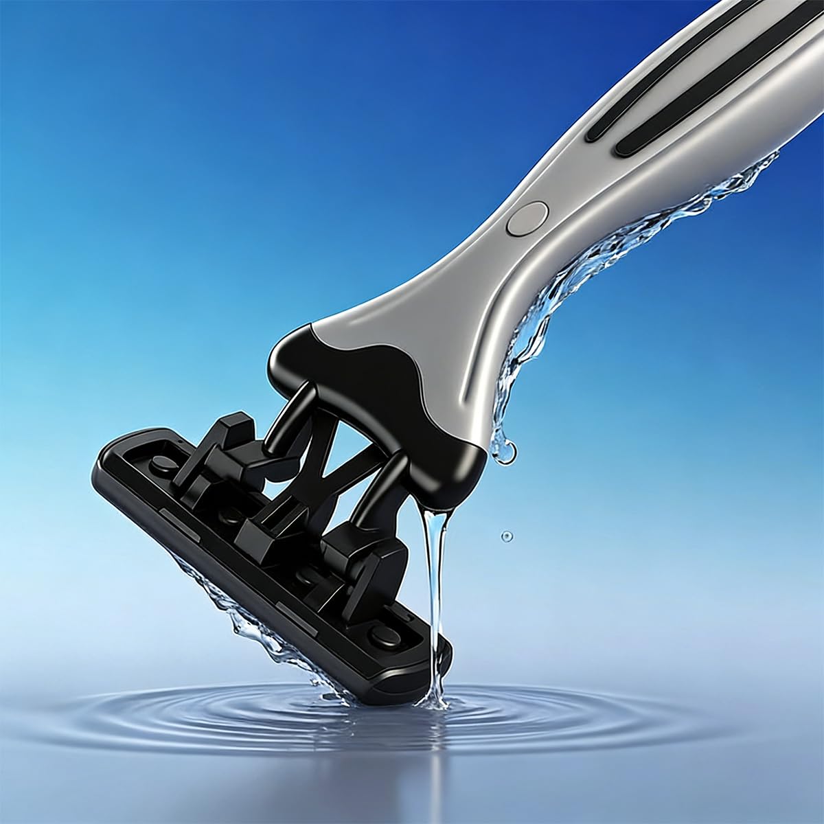 3 Blade Disposable Razors,Three Triple Stainless Steel Blade Individually Wrapped Razors Bulk,Manual Washable Razor with Clear Safety Cap Beauty and Personal Care Ttarxug