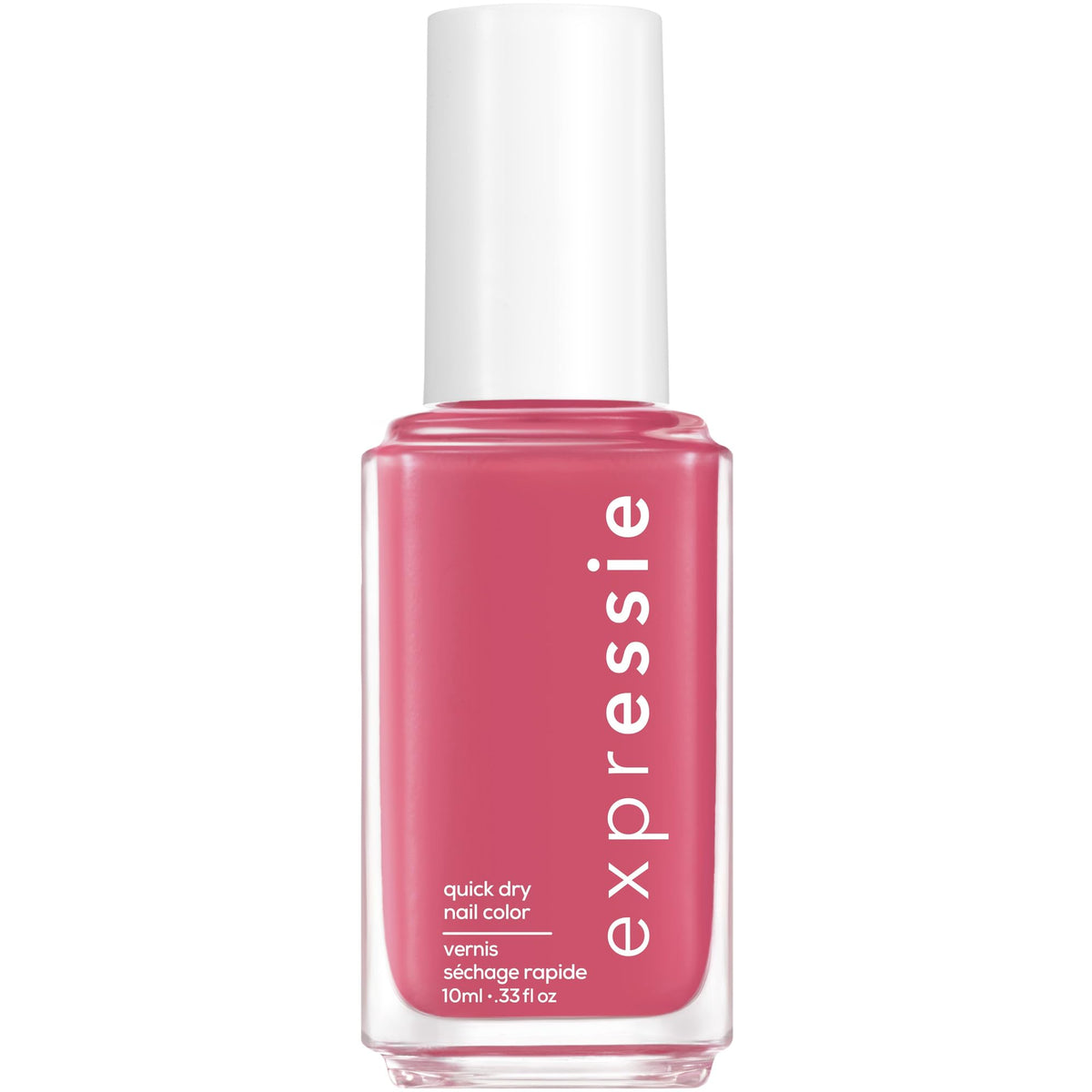 essie Expressie Nail Polish, Quick-Dry Hot Pink Nail Polish, Vegan, Crave The Chaos, 0.33 fl oz