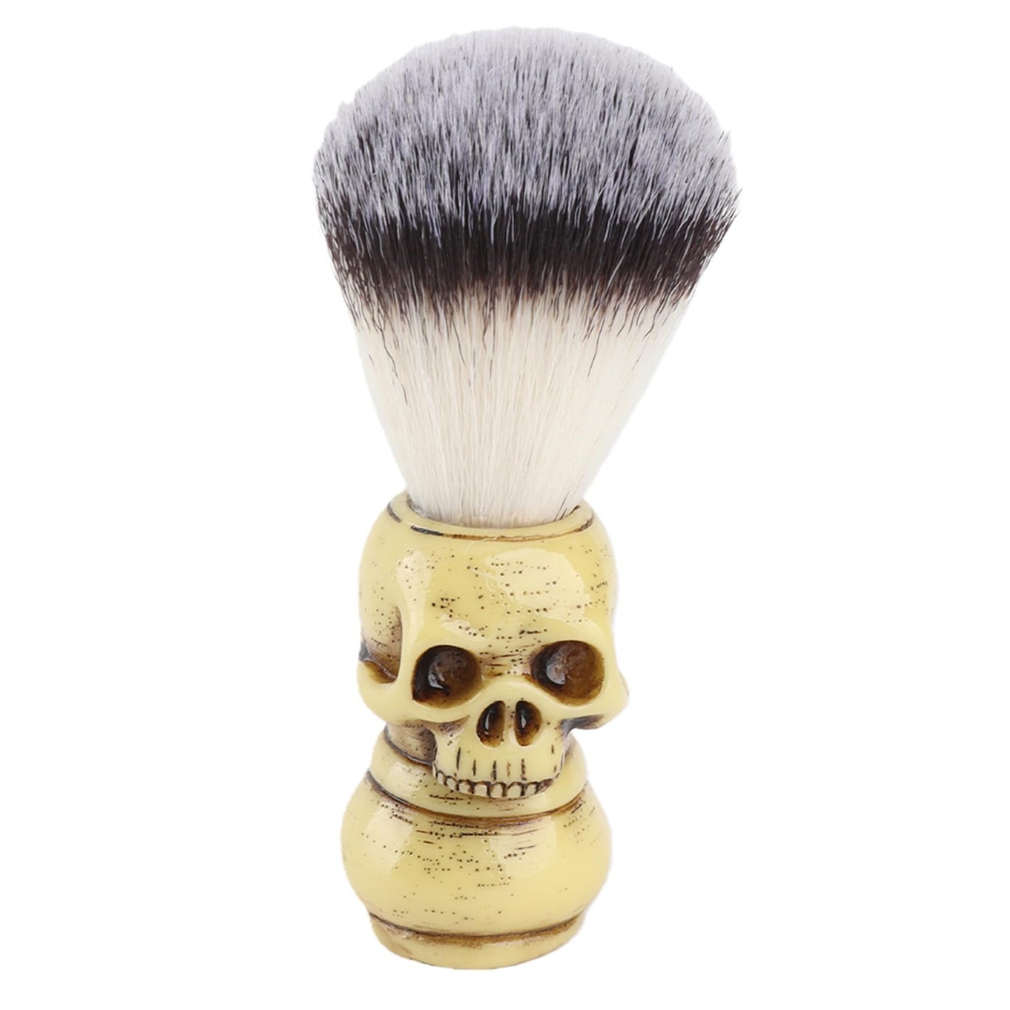 Shaving Brush, Hair Shave Brush, Skull Head Shape Mens Shaving Brush for Shaving Cream Foam or Soap Beauty and Personal Care Yosoo Health Gear