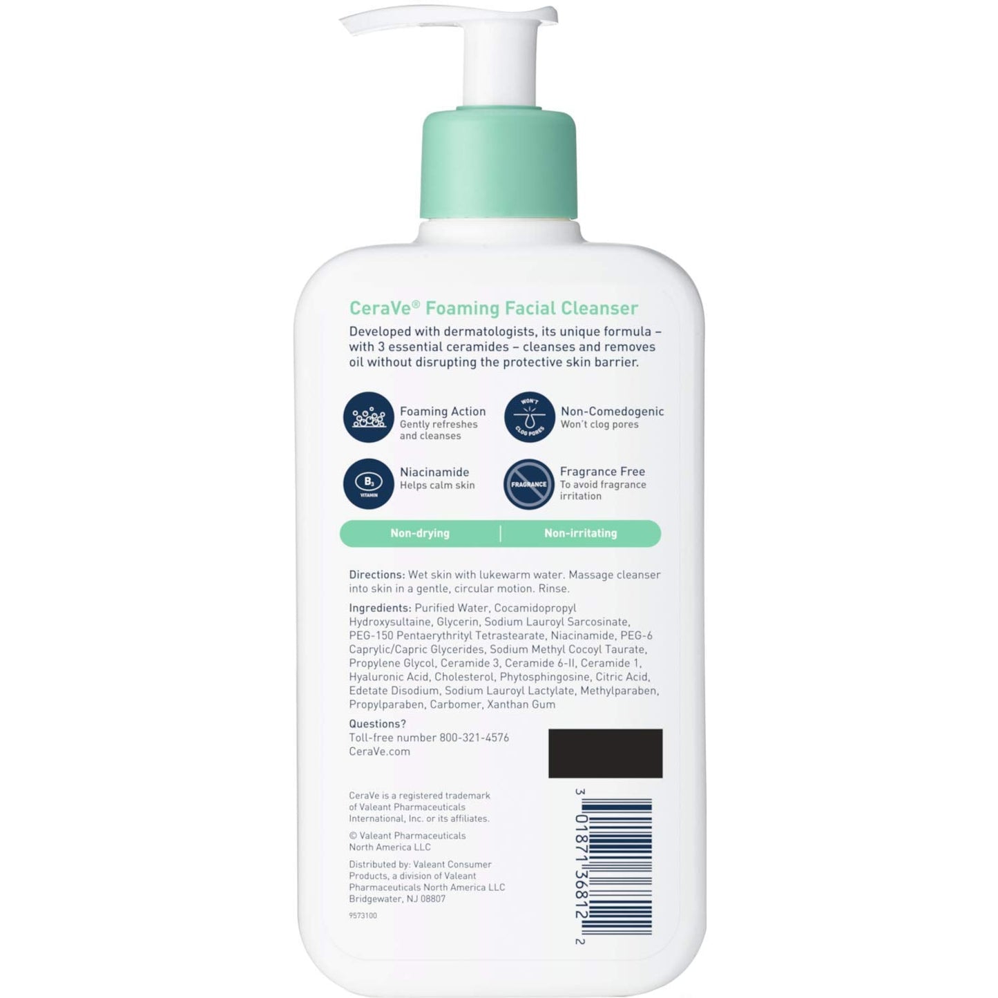 CeraVe Foaming Facial Cleanser, 2 Count Beauty & Personal Care CeraVe