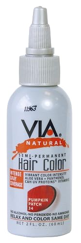 Via Natural Semi Permanent Hair Color 2oz 1PC (#34 - Pumpkin Patch) Beauty & Personal Care Via Natural