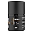 stubble & stache Hydrating Beard Oil for Men - Dual-Use Face & Beard Moisturizer & Conditioner with Baobab, Jojoba & Argan - Softens Hair, Stops Itch Beauty & Personal Care stubble & stache