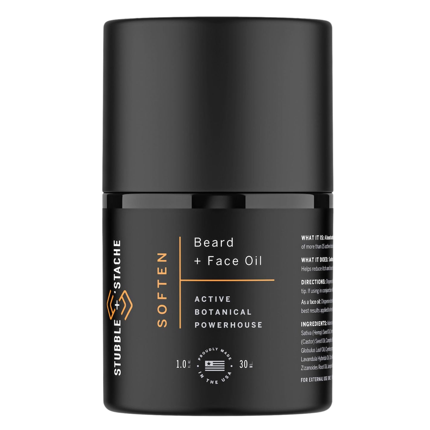 stubble & stache Hydrating Beard Oil for Men - Dual-Use Face & Beard Moisturizer & Conditioner with Baobab, Jojoba & Argan - Softens Hair, Stops Itch Beauty & Personal Care stubble & stache