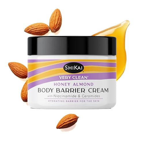 ShiKai Very Clean Moisturizing Body Barrier Cream (Honey Almond, 4.5 oz) | Hydrating Barrier for the Skin | With Niacinamide, Ceramides, Shea Butter Beauty & Personal Care ShiKai
