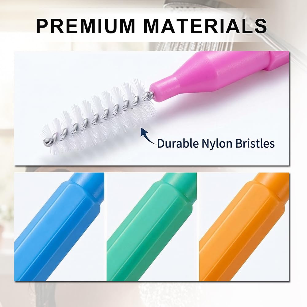 Shower Head Cleaner Tool, Multi-Size Shower Head Cleaning Brush & Shower Head Cleaner Picks for Unclogging Small Nozzles & Crevices Shower Cleaning Beauty and Personal Care ZINGSURE