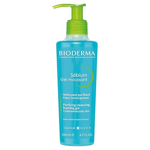 Bioderma Sébium Foaming Gel Pump, Gentle Face Cleanser, Makeup Removing Cleanser, Skin Purifying Face Wash for Combination to Oily Skin, 6.76 Fl Oz Beauty & Personal Care Bioderma