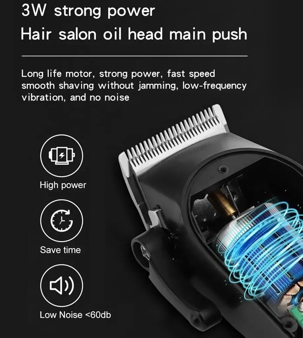 GLESVOWIO Hair Clippers for Men Electric Hair Clipper UBS Rechargeable Cordless Beard Trimmer Men Powerful Electric Hair Clipper Trimming Tool Beauty and Personal Care GLESVOWIO