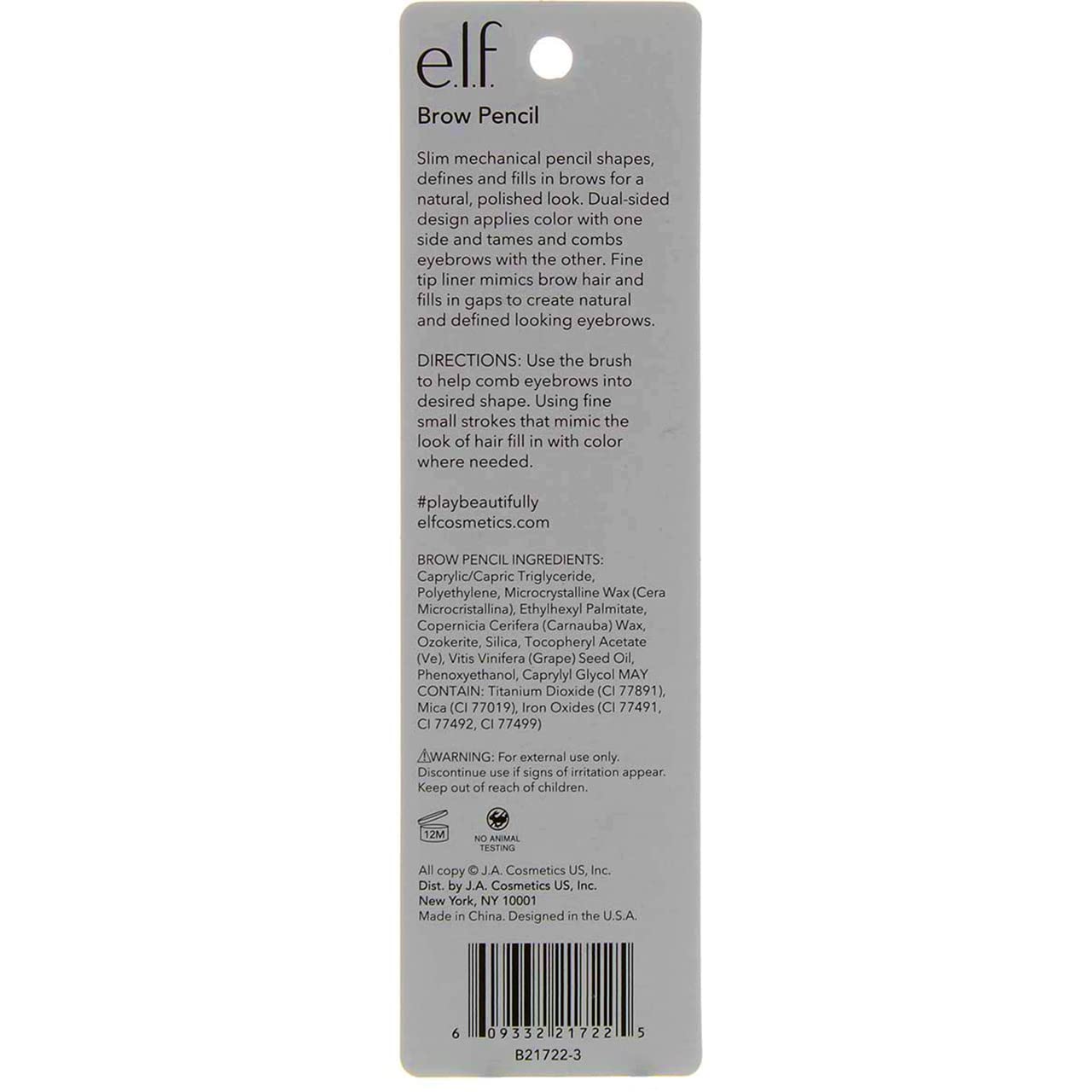 e.l.f. Essential Instant Lift Brow Pencil Neutral Brown 0.06 oz Beauty & Personal Care e.l.f.
