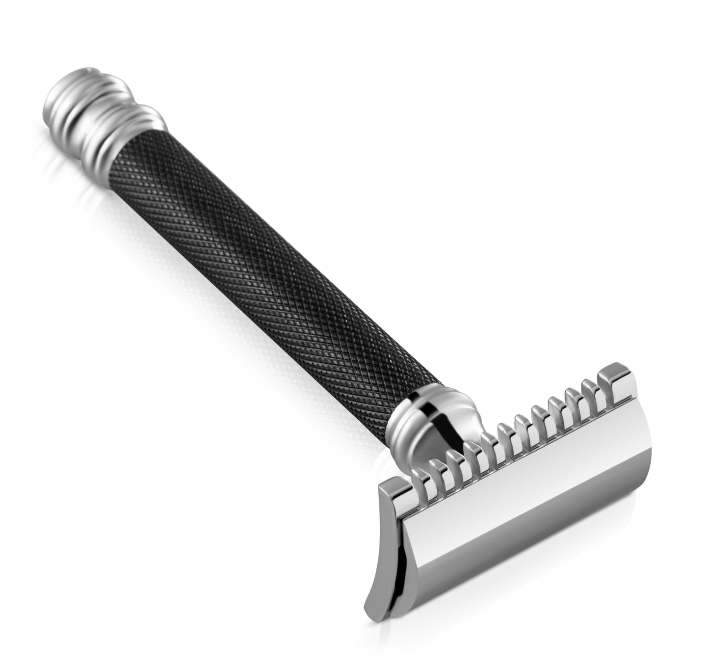 Parker Open Comb Double Edge Safety Razor - Heavyweight Chrome Handle for Closer Shaves - Includes 5 Razor Blades - Ideal for Men with Thick or Coarse Beauty and Personal Care Parker Safety Razor