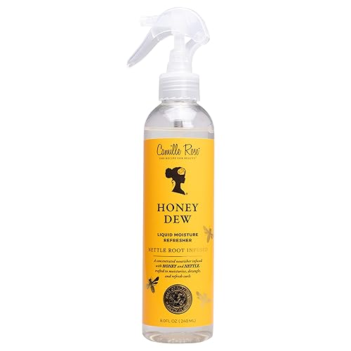 Camille Rose Honey Dew Liquid Moisture Hair Refresher, with Honey and Nettle Root, for a Daily Curl Refresh and Soft, Silky Hair, 8 fl oz Beauty & Personal Care Camille Rose