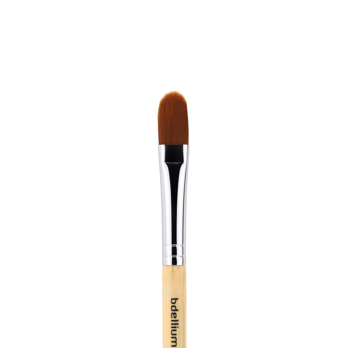 Bdellium Tools Professional Makeup Brush - Special FX Series 136 Filbert - With Soft Synthetic Fibers, For Applying & Blending Makeup (Bamboo, 1pc)