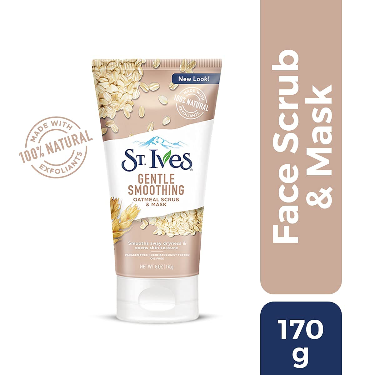 St. Ives Smooth & Nourished Scrub & Mask, Oatmeal 6 oz (Pack of 4) Beauty & Personal Care St. Ives