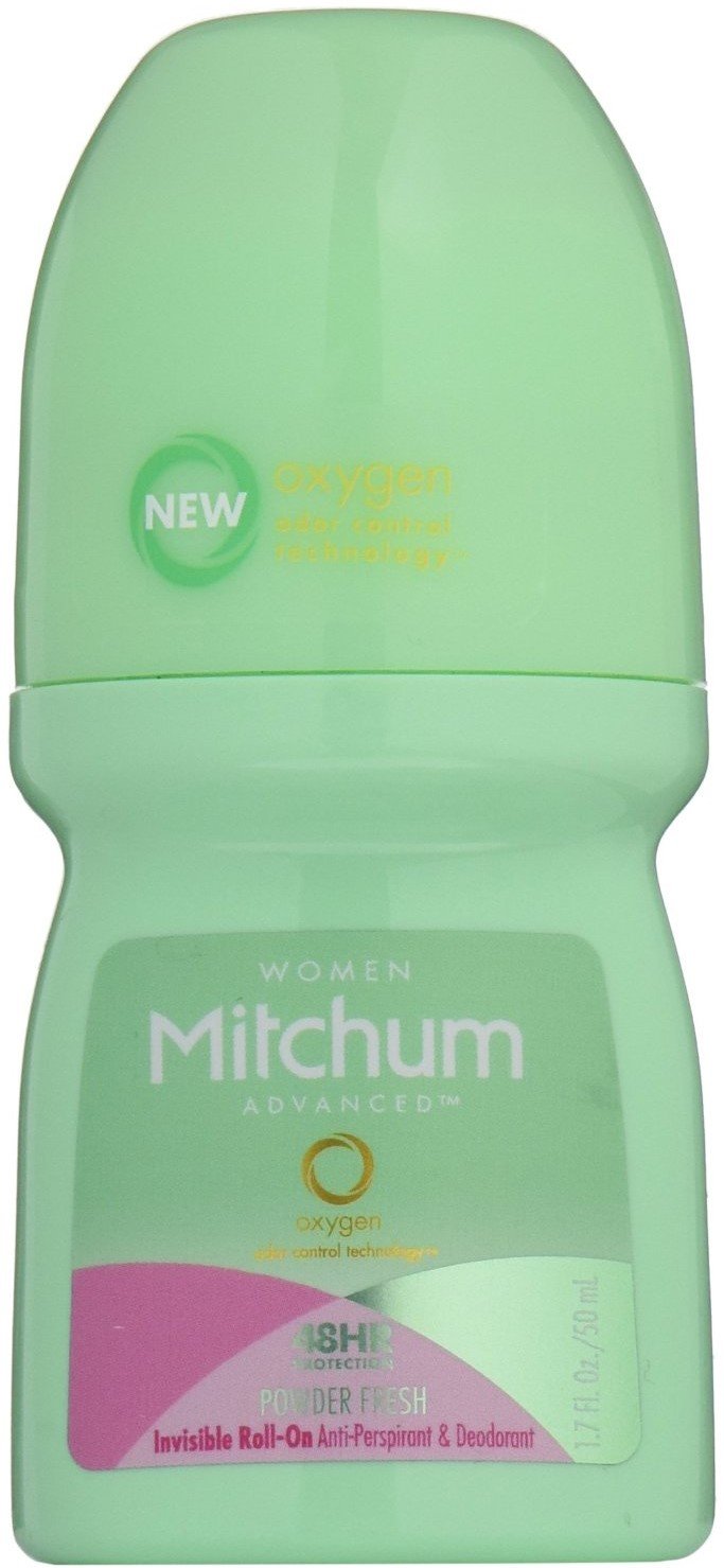 Mitchum Women Invisible Roll-On, Powder Fresh 1.7 oz (Pack of 8) Beauty and Personal Care SUMEE