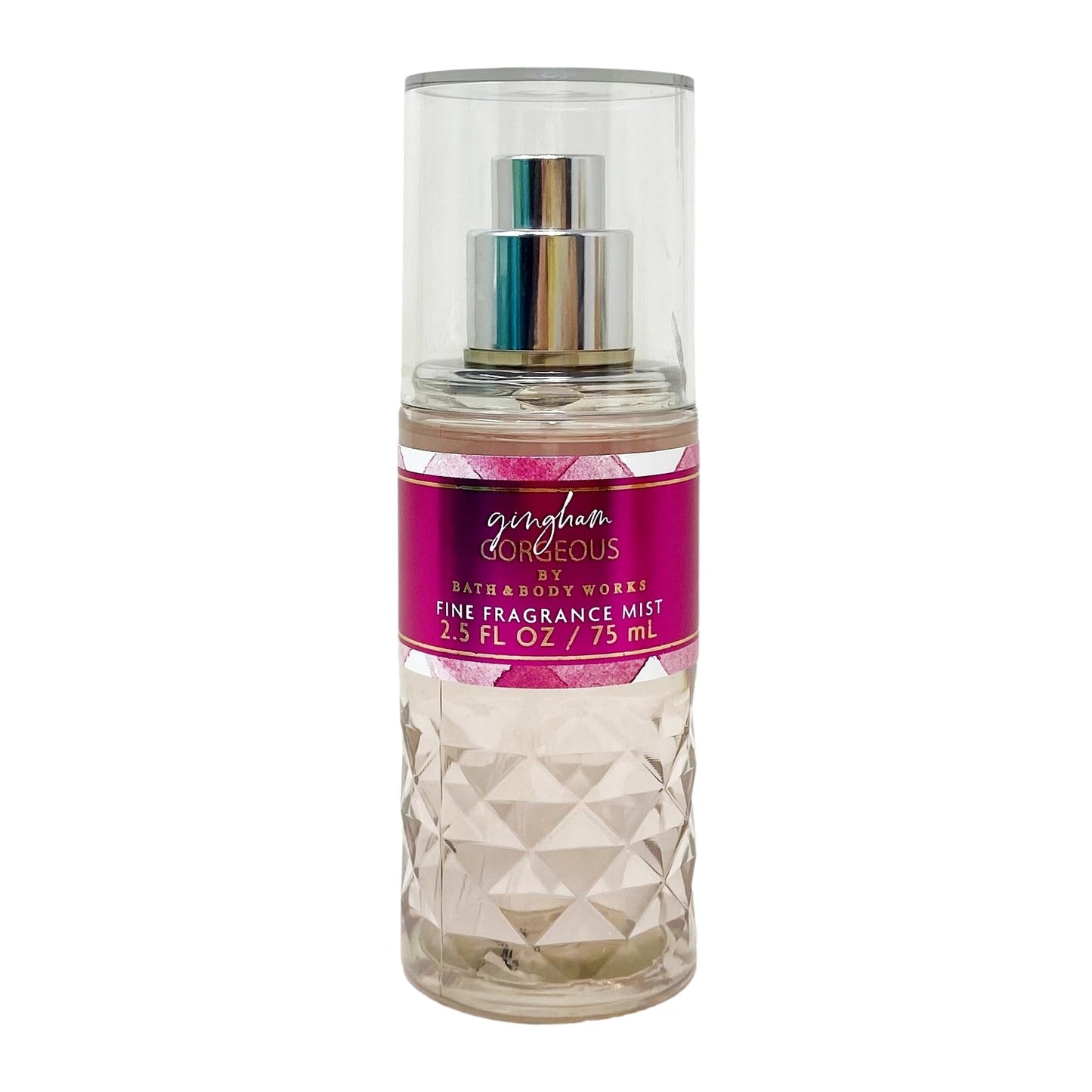 Bath & Body Works Gingham Gorgeous 3 - Fine Fragrance Mist - with a Peach Gardenia Sample Soap - Travel size Beauty & Personal Care Bath & Body Works