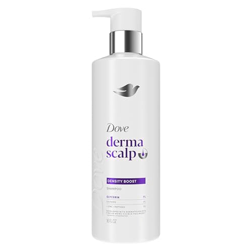 Dove Derma Scalp Density Boost Shampoo 1 ct With Glycerin, Sulfates And Zinc + Peptides For Hair Loss And Breakage 16 oz Beauty & Personal Care Dove