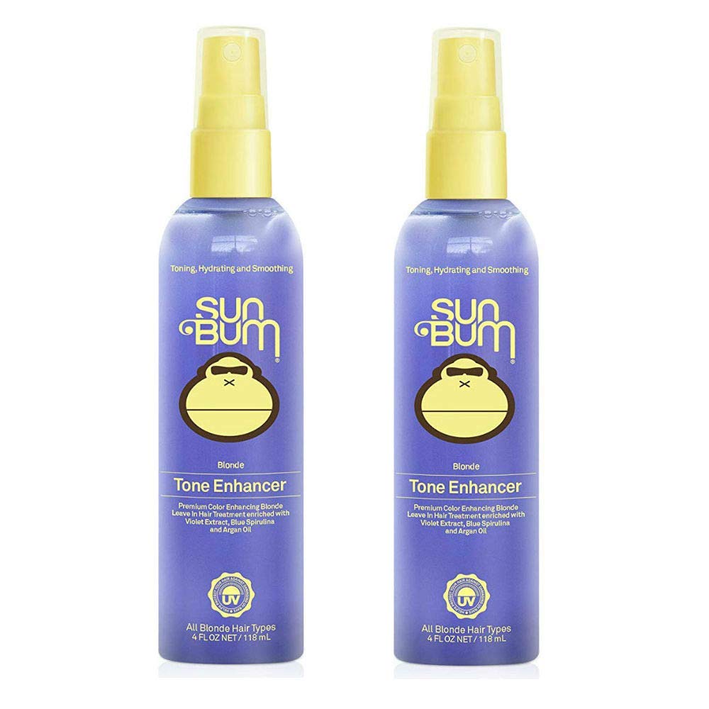 Sun Bum Blonde Tone Enhancer - Paraben, Gluten and Cruelty Free Purple Leave In Treatment for Blondes (2 Pack) Beauty & Personal Care Sun Bum