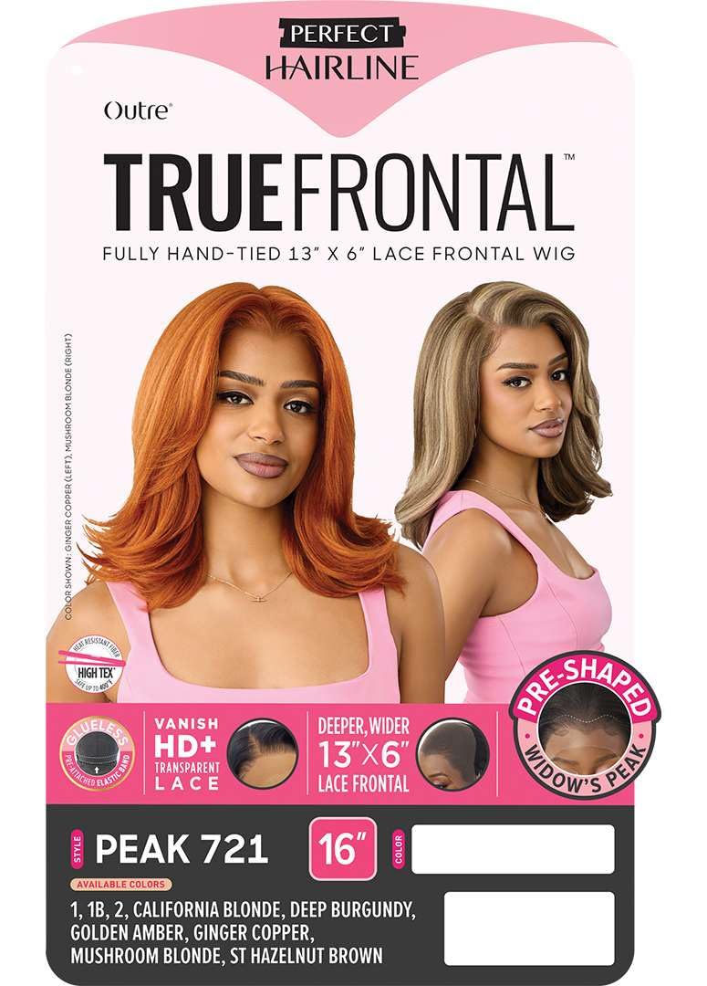 Outre Lace Front Wig - Perfect Hair Line 13X6 - True Frontal Peak 721 (GOLDEN AMBER)