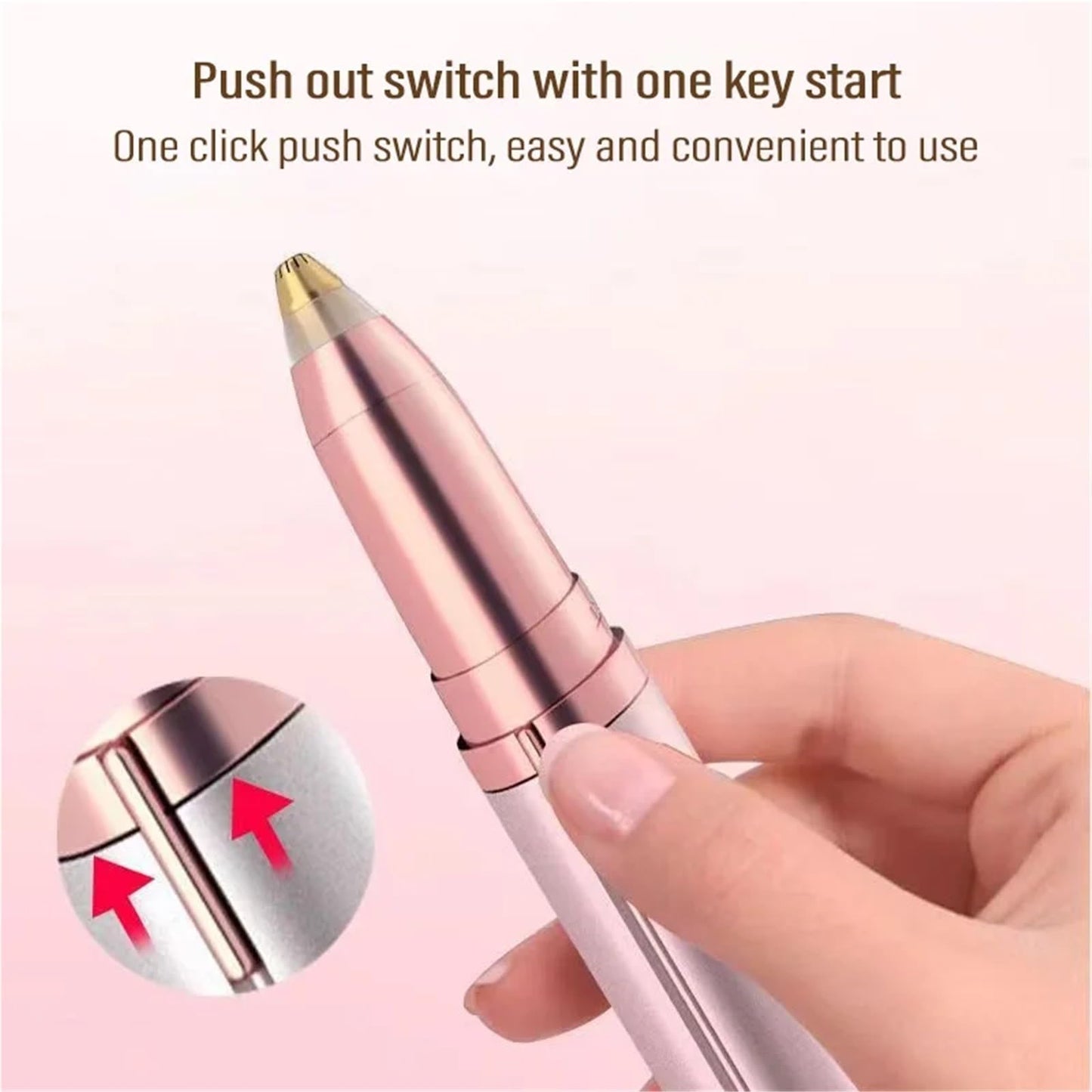 Electric Eyebrow Trimmer Security Hair Removal Eye Brow Epilator USB Charger Mini Shaper Shaver Hair Removal Painless Beauty(White) Beauty and Personal Care FKOTUKNR