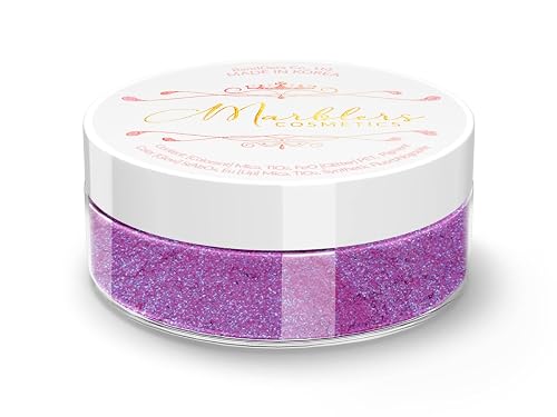 MARBLERS Fine Synthetic Mica Powder [My Lilac] 0.11oz (3g) | Highly Pigmented | Non-Toxic, Vegan, Cruelty-Free | Lip Gloss, Lipstick, Bath Bomb, Nail Beauty & Personal Care MARBLERS