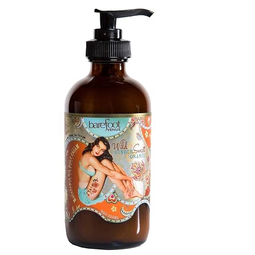 Barefoot Venus Macadamia Nut Oil and Almond Oil Body Cream 225 ML / 8 Oz (Wild Ginger & Sweet Orange) Beauty & Personal Care Barefoot Venus