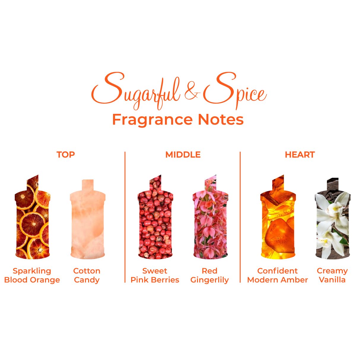 Michel Germain Sugarful & Spice Eau de Parfum Rollerball Women's Fragrance, Notes of Sparkling Blood Orange, Pink Peony, Creamy Vanilla, Flirty Beauty & Personal Care Michel Germain