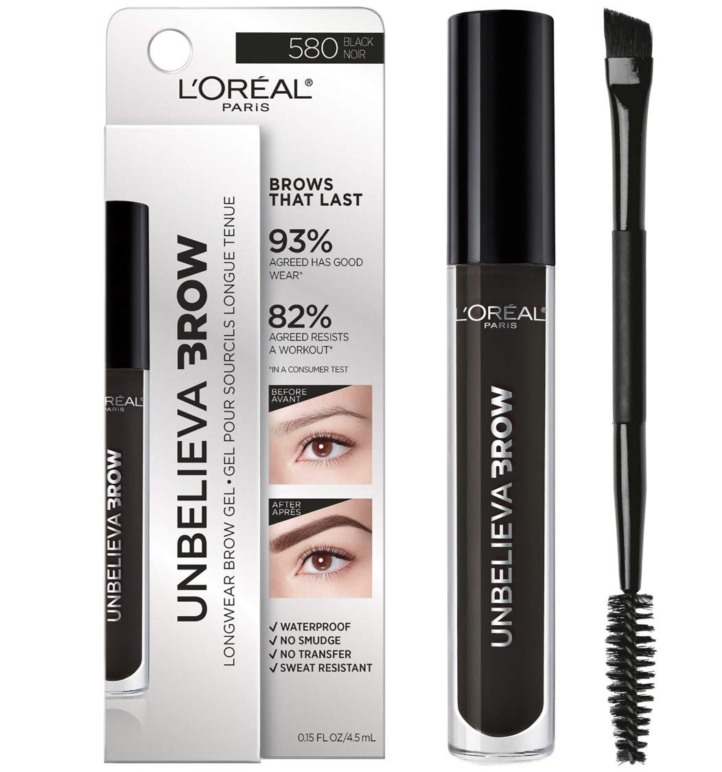 L'Oreal Paris Unbelieva-Brow Longwear Waterproof Tinted Brow Gel, Smudge-resistant, Transfer- Proof, Quick Drying, Easy and quick application