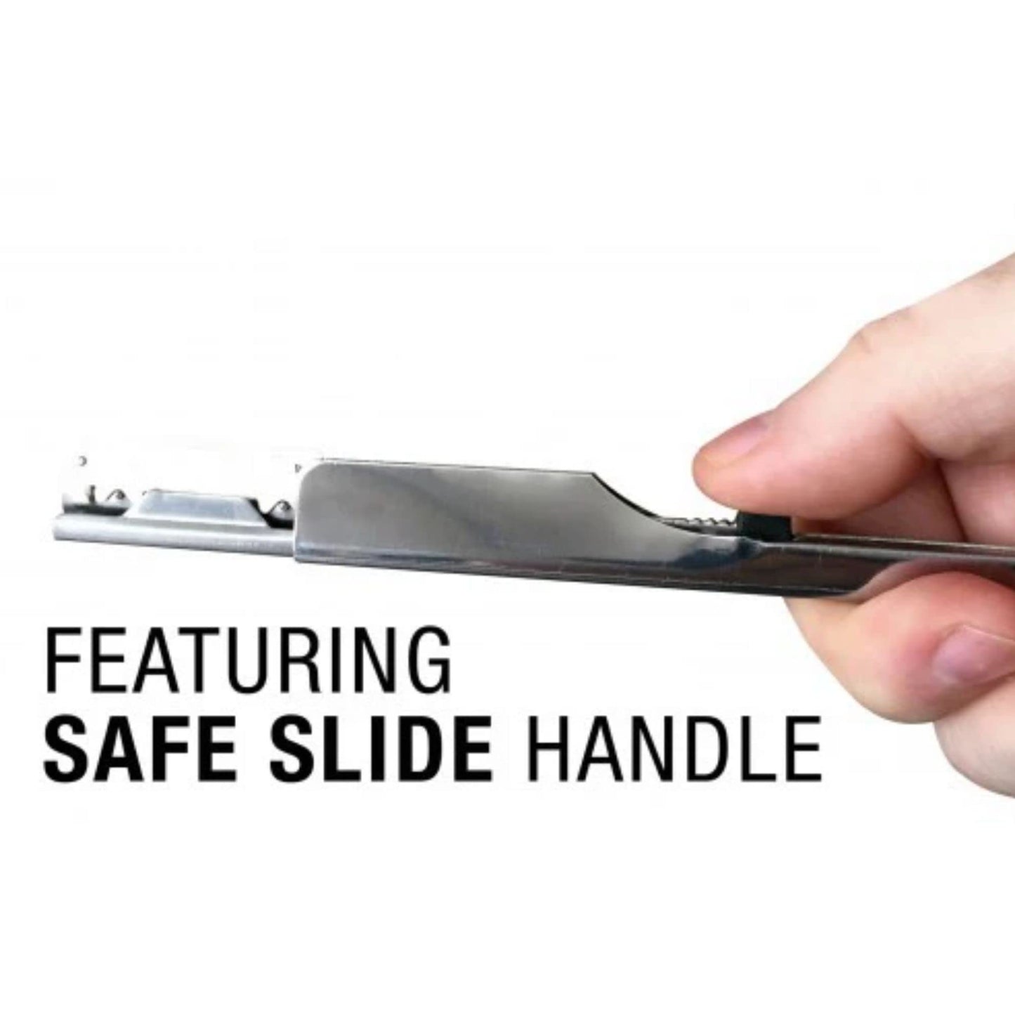 The Shave Factory Black & Silver Straight Edge Razor, Single Edge Blade Compatible Shaving Kit, Easy Replaceable Blade Razor (2 Piece Set) Beauty and Personal Care the shave factory