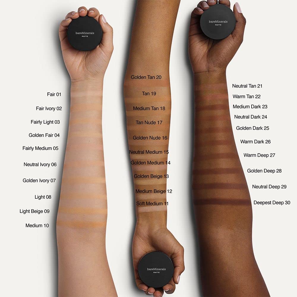 Original Matte Loose Mineral Foundation SPF 15, 03 Fairly Light Beauty & Personal Care bareMinerals
