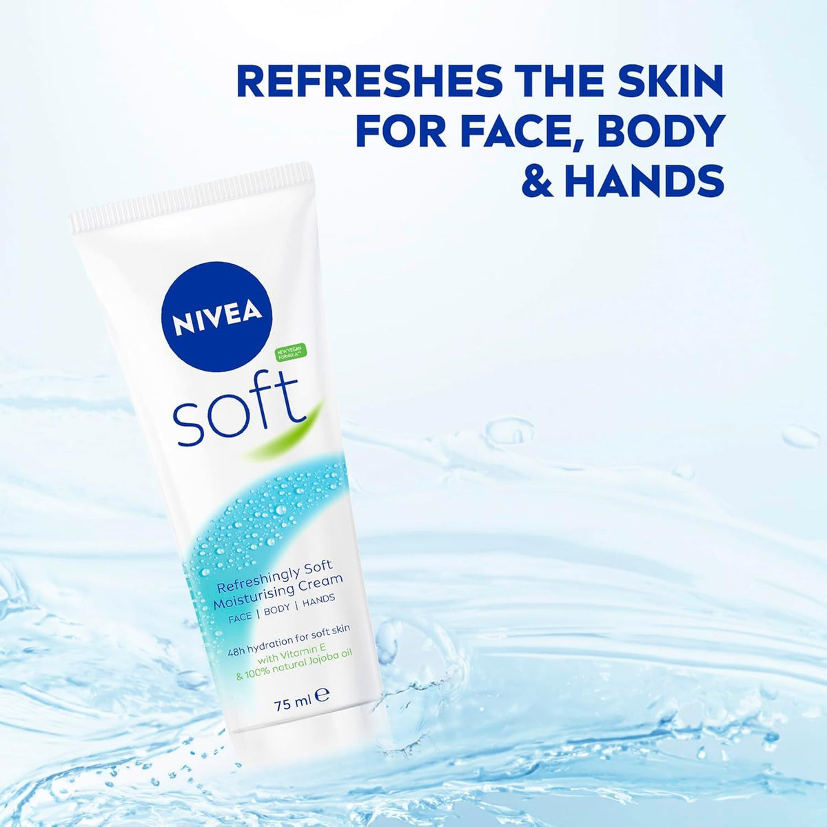 NIVEA Soft Moisturizing Creme 2.60 oz (Pack of 6)