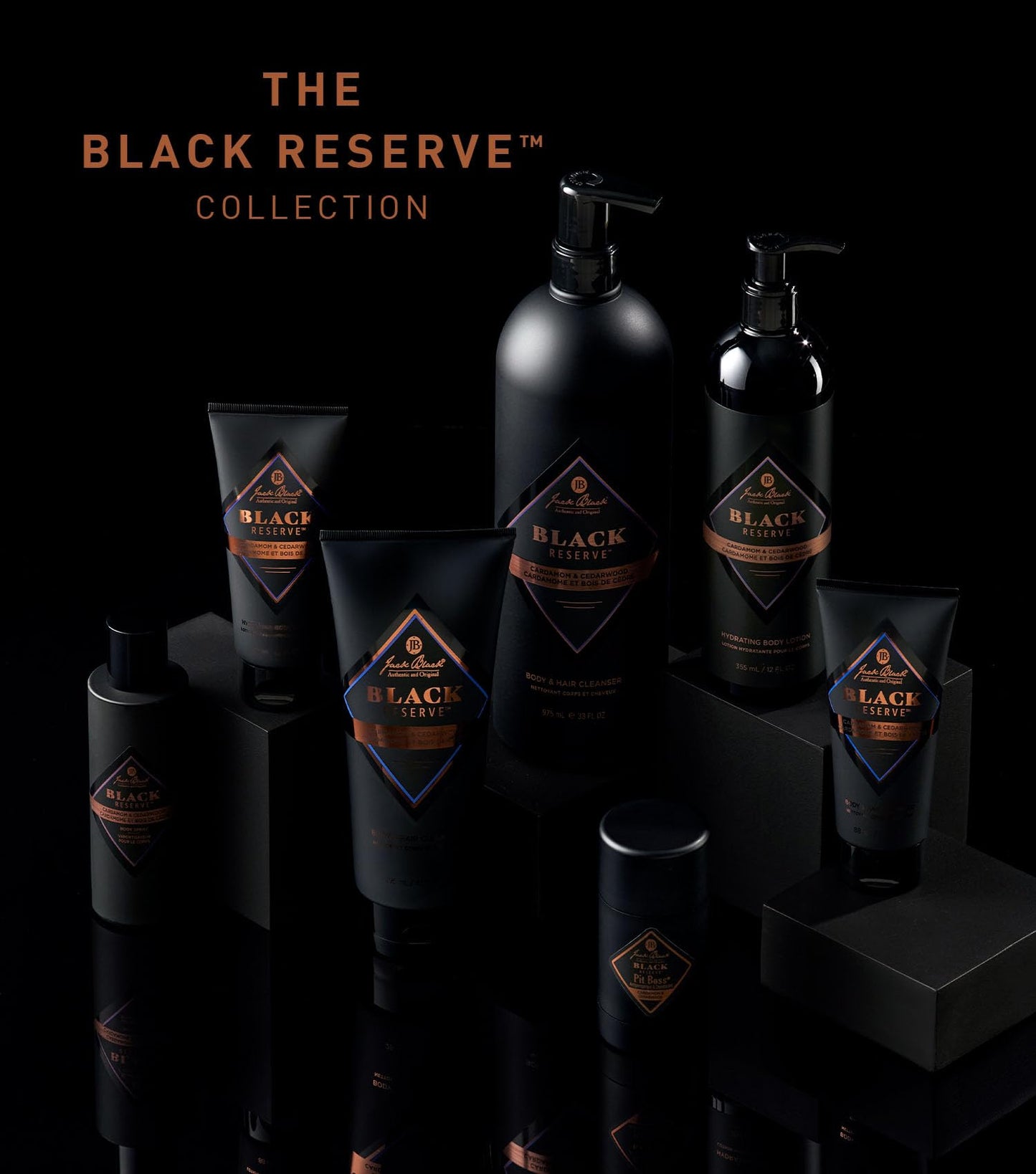 Jack Black - Black Reserve Body & Hair Cleanser, 33 Fl Oz - Cardamom & Cedarwood - Men’s Body Wash, Shampoo Haircare, Dual-Purpose Men’s Cleanser Beauty & Personal Care Jack Black