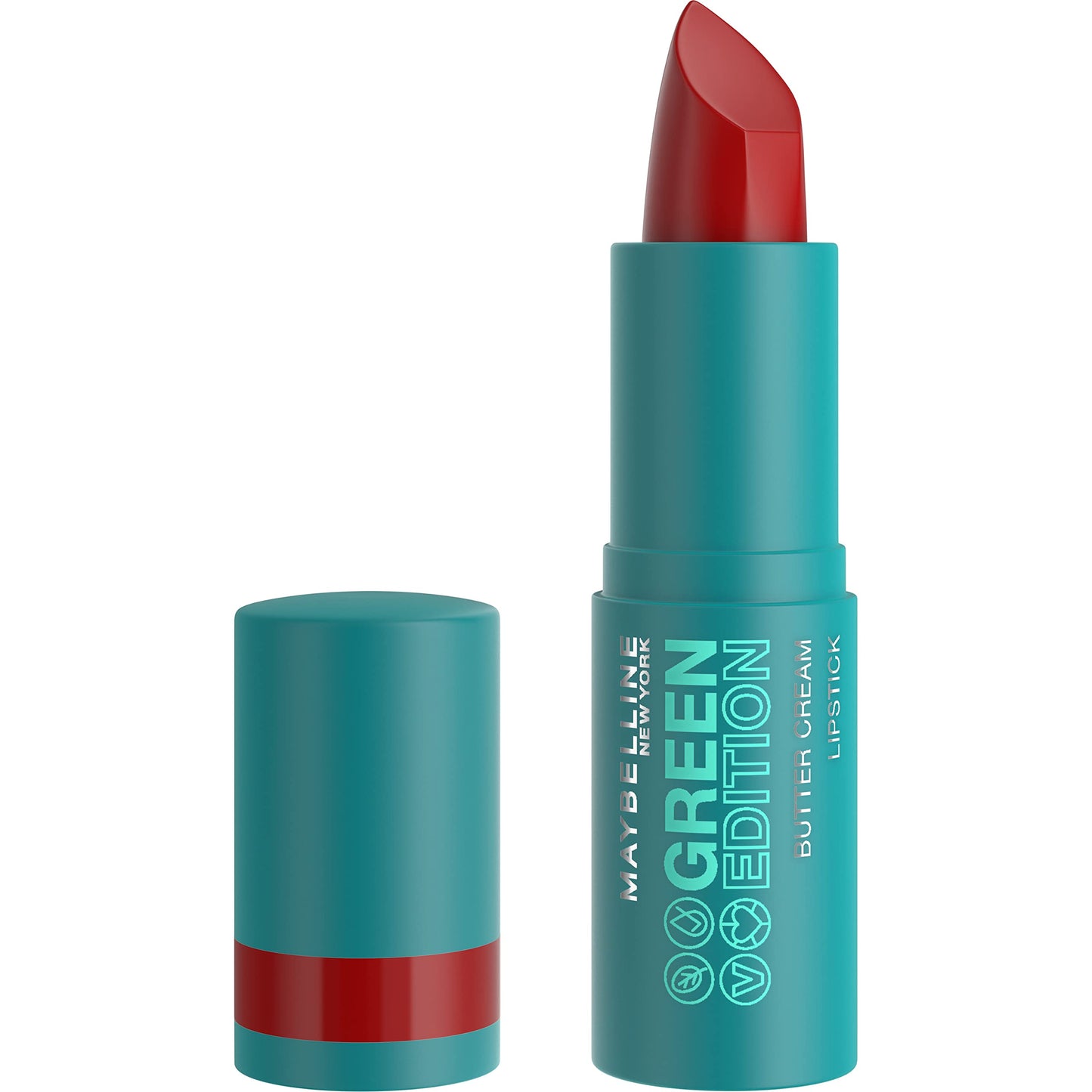 Maybelline Green Edition Butter Cream High-Pigment Bullet Lipstick, Musk, Orange Red, 0.12 oz Beauty & Personal Care MAYBELLINE
